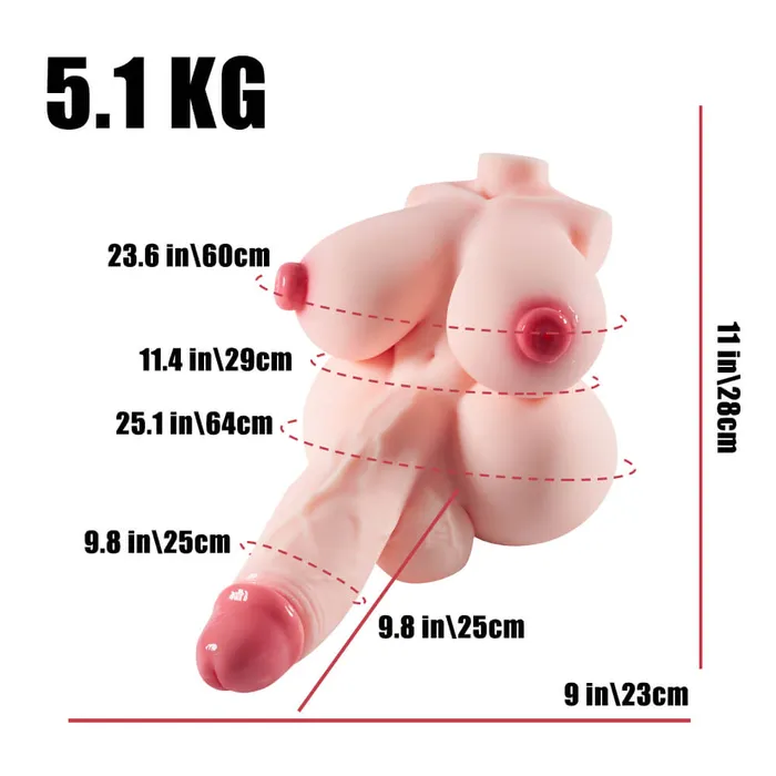 MRLSEXDOLL Futa Lucy 11lb Hentai Sex Doll Pussy Toys Futanari Sex Doll With Big Penis Male Sex Toys