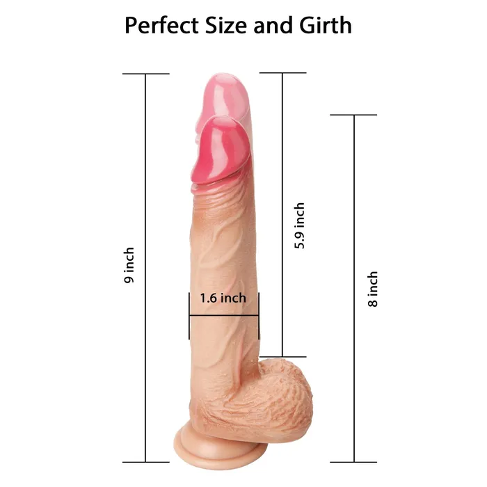 mysite Thrusting Vibrating Silicone moving Dildo Female Sex Toys