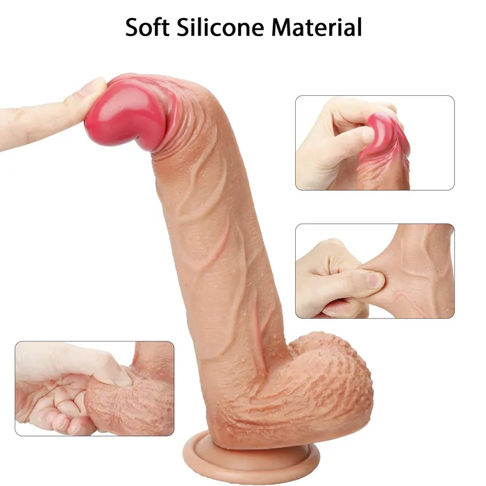 mysite Thrusting Vibrating Silicone moving Dildo Female Sex Toys