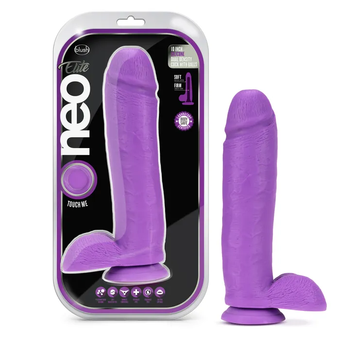 Neo Elite 10 Inch Silicone Dual Density Cock with Balls Neon Purple Sale Specials Dildos Neo Elite 10 Inch Silicone Dual Density Cock with Balls Neon Purple Sale Specials Dildos