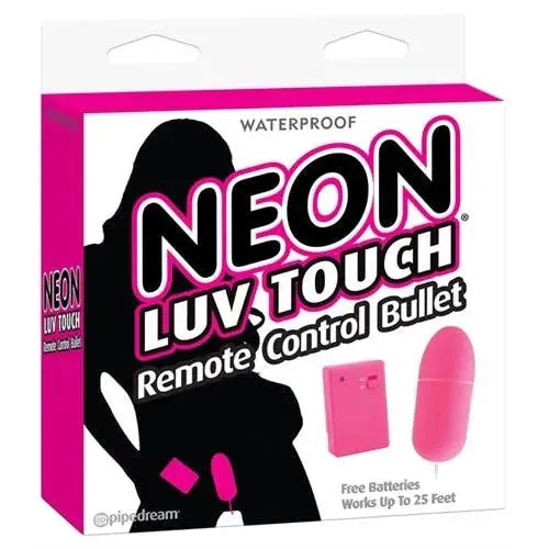 Neon Luv Touch Remote Control Bullet Pink Pipedream Vibrators Neon Luv Touch Remote Control Bullet Pink Pipedream Vibrators