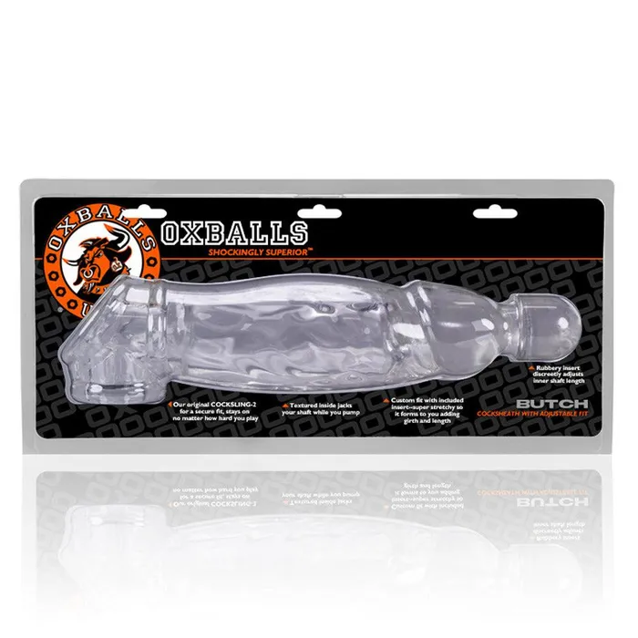 Oxballs Dildos Butch Veiny Cocksheath Clear Oxballs Dildos Butch Veiny Cocksheath Clear