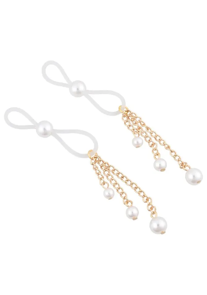 Pearl Nipple Ties Goldwhite Sportsheets Vibrators Pearl Nipple Ties Goldwhite Sportsheets Vibrators