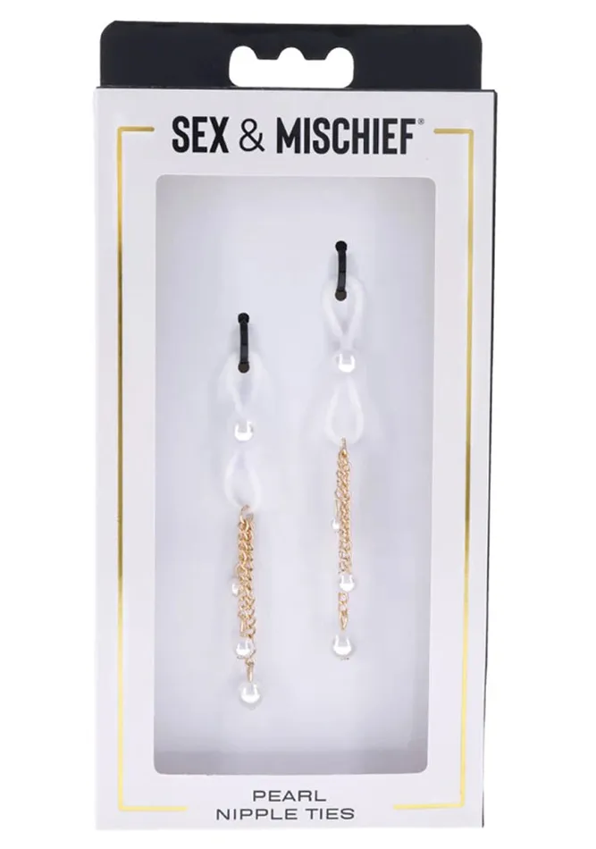 Pearl Nipple Ties Goldwhite Sportsheets Vibrators Pearl Nipple Ties Goldwhite Sportsheets Vibrators