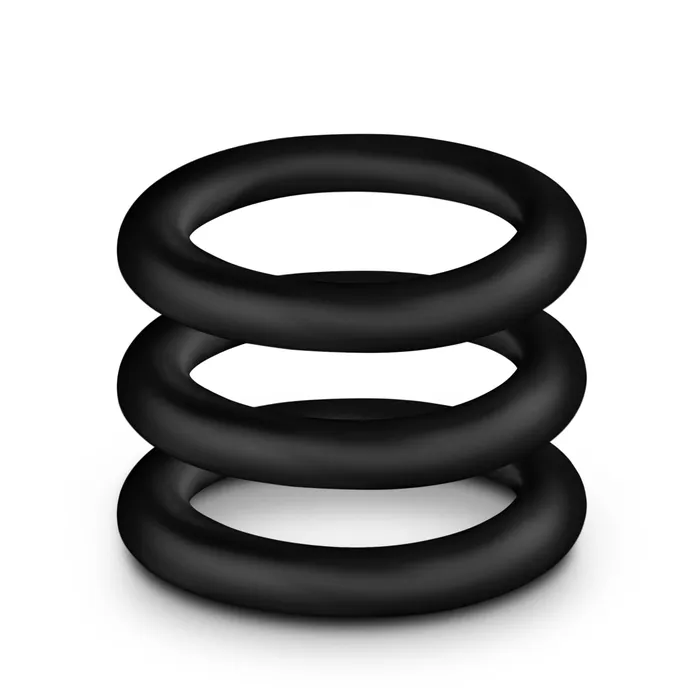Performance Vs2 Pure Premium Silicone Cockrings Small Black Blush Anal