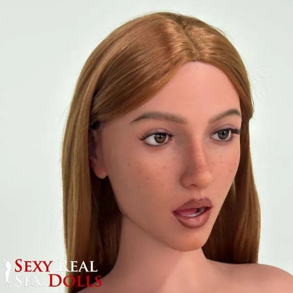 165cm 5ft5 RedHead Canadian Silicone Sex Doll Shanda Zelex Doll Male Sex Toys