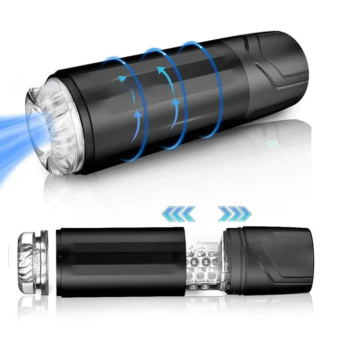 2in1 Sucking Male Masturbator Transparent Pump Visible Pocket Pussy Wesweetie Male Sex Toys