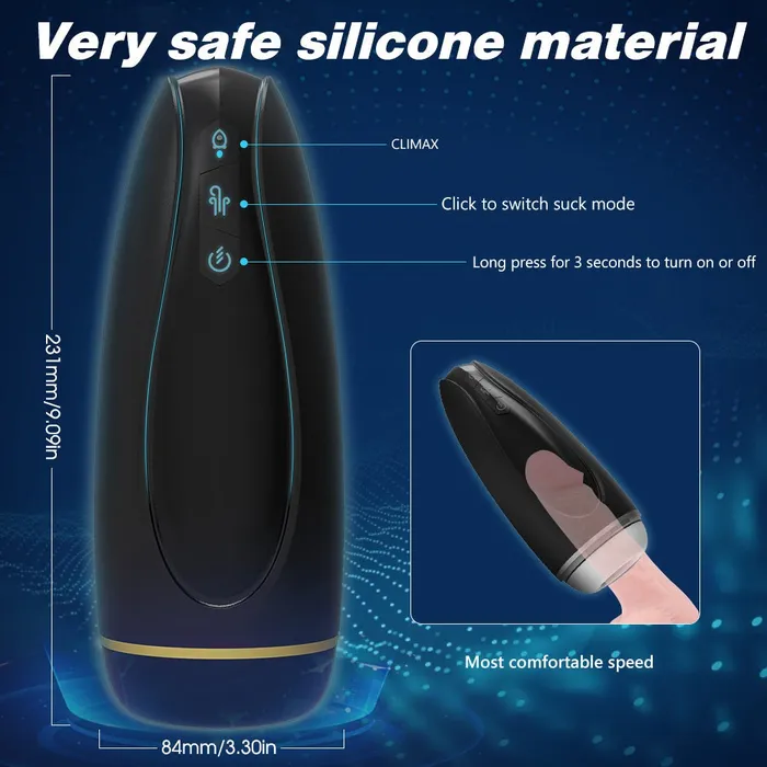 Blowmotion Suction Vibrating Male Masturbator wesweetie Male Sex Toys