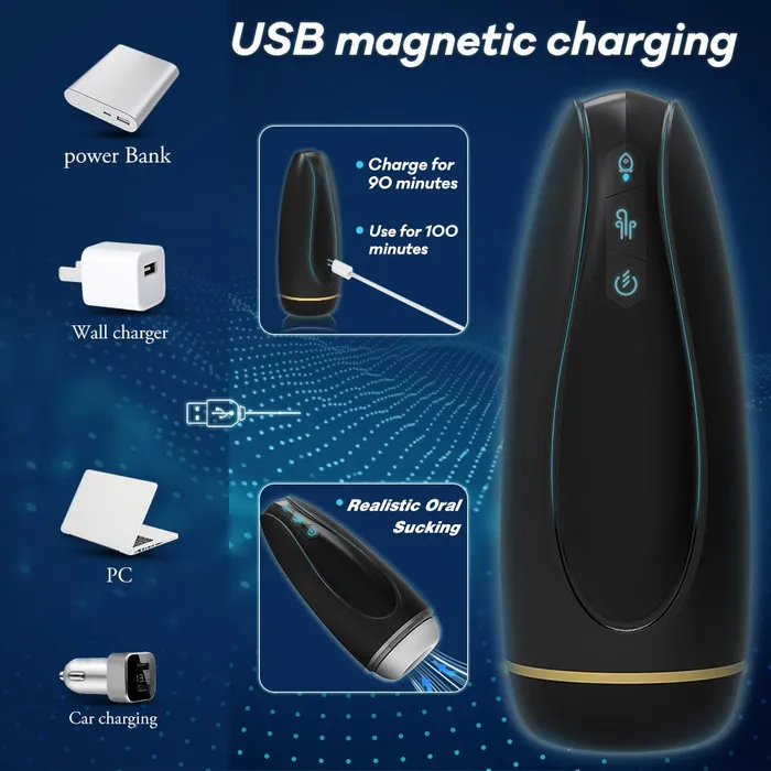 Blowmotion Suction Vibrating Male Masturbator wesweetie Male Sex Toys