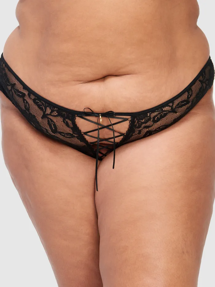 Couples Mabel Lace Up Front Tanga Fredericks Of Hollywood