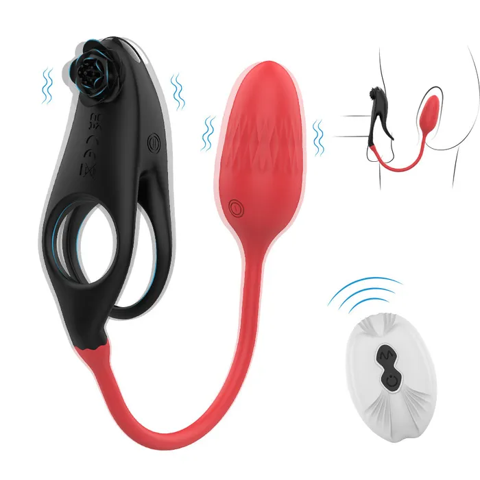Detachable Design Vibrating Cock Penis Ring With Anal Plug for Couple Lurevibe Male Sex Toys Detachable Design Vibrating Cock Penis Ring With Anal Plug for Couple Lurevibe Male Sex Toys