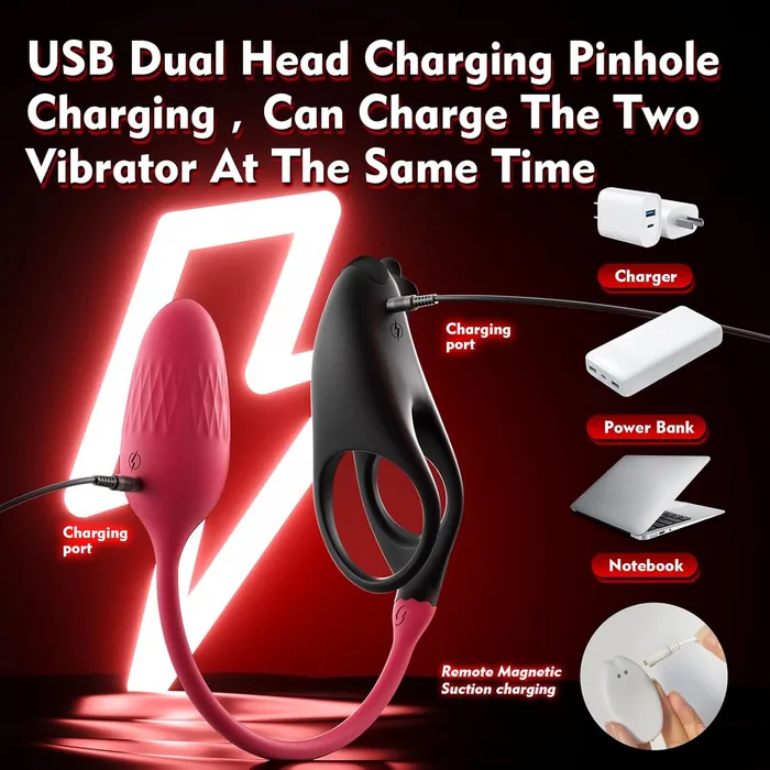 Detachable Design Vibrating Cock Penis Ring With Anal Plug for Couple Lurevibe Male Sex Toys
