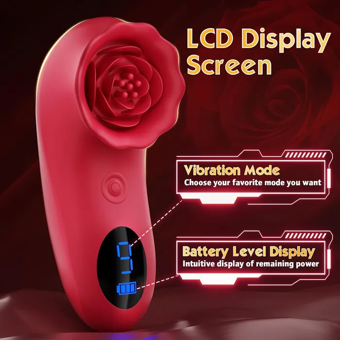 Female Sex Toys Lurevibe Rose Sex Toy Mini Vibrator for Womens Tapping Vibrating sex toy