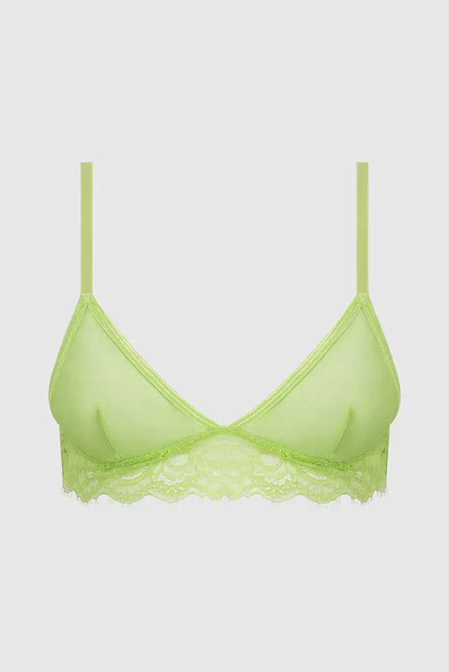 Fredericks Of Hollywood Couples Kellie Lace Trimmed Triangle Bralette