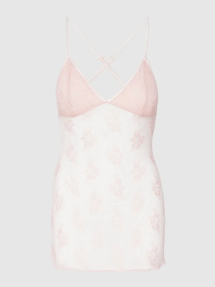 Fredericks Of Hollywood Couples Rosalind Lace Tie Back Babydoll