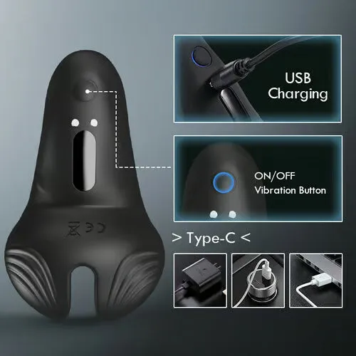 lurevibe 10Pattern Vibrations Balls Dense Tickler Penis Ring Male Sex Toys