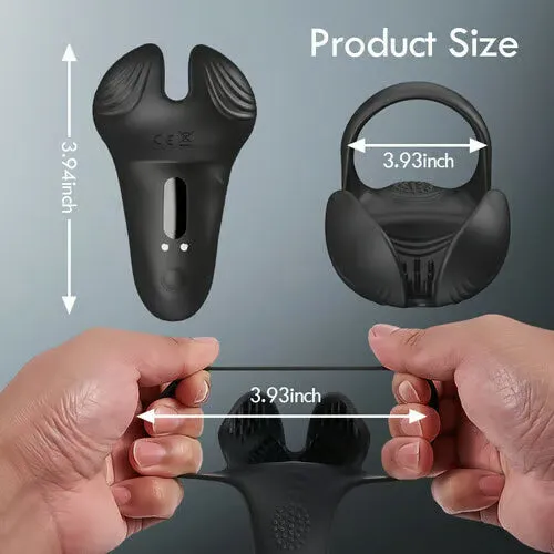 lurevibe 10Pattern Vibrations Balls Dense Tickler Penis Ring Male Sex Toys