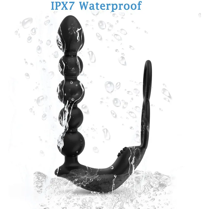 Lurevibe Butt Plug Anal with Penis Ring Rechargeable Vibrator Waterproof Prostate Massager Lurevibe Male Sex Toys