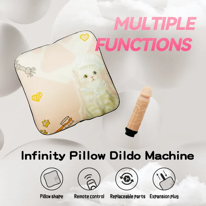 lurevibe Female Sex Toys Infinity Pillow Dildo Remote Contol Sex Machine With 1Dildo 1Remote