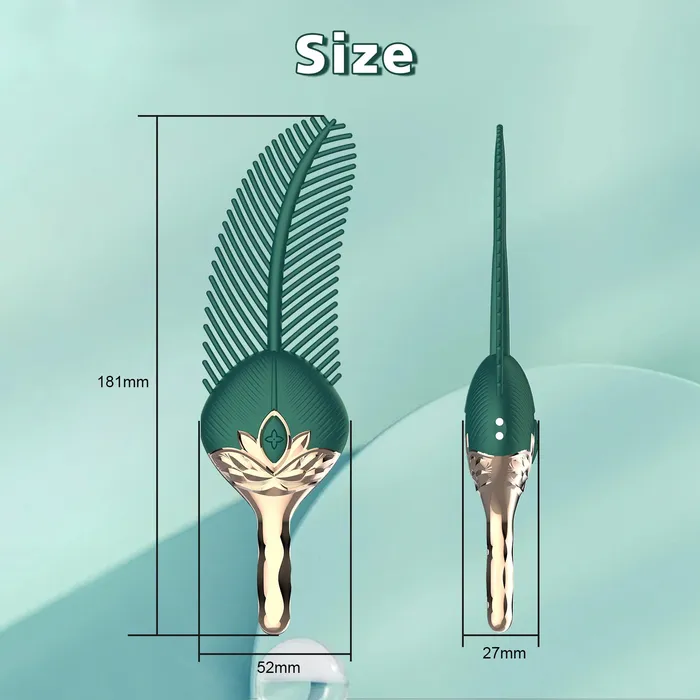 lurevibe Female Sex Toys Peacock Feather Clitoral Stimulator Body Massager Couple Sex Toy With 10 Modes Vibration