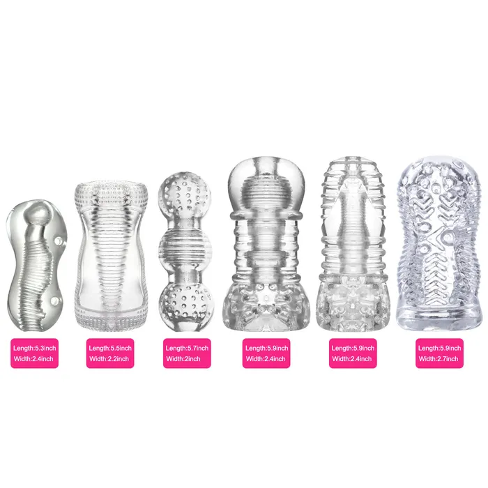 Lurevibe Male Sex Toys Lurevibe Male Delay Trainer Masturbation Cup Transparent Aircraft Cup Lurevibe Male Sex Toys Lurevibe Male Delay Trainer Masturbation Cup Transparent Aircraft Cup