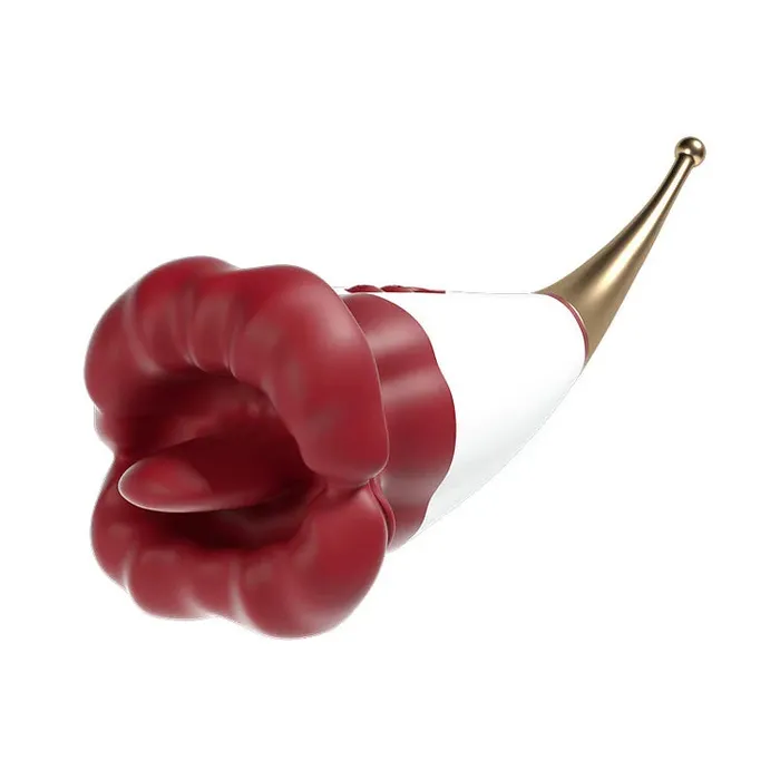 Lurevibe Rose Lip Nibble Suction Clitoral Stimulator Vibrator lurevibe Female Sex Toys