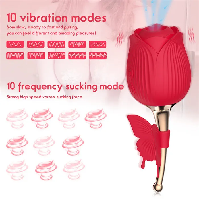 Lurevibe Rose Shape Vaginal Vibrator Stimulation Gspot Sex Toys For Women Lurevibe Vibrators