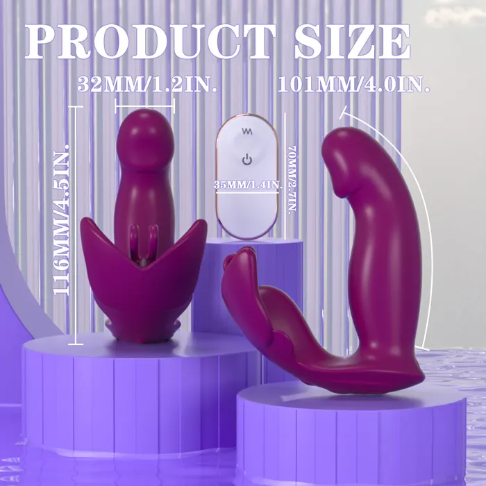 Lurevibe Vibrators Sex Toy 9 Vibration Modes for C Spot G Spot Wearable Vibrating Egg