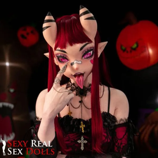 Male Sex Toys CLM 157cm 5ft2 Demonic Anime Silicone Sex Doll Youko