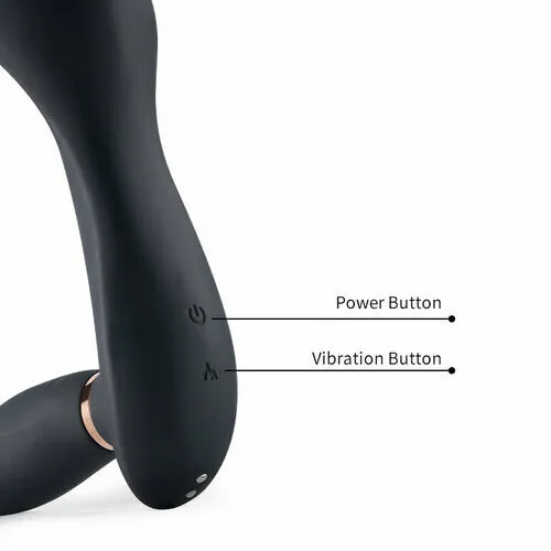 Male Sex Toys Lurevibe 7 Vibrating Pulsating Balls Teasing Butt Plug with Cock Ring