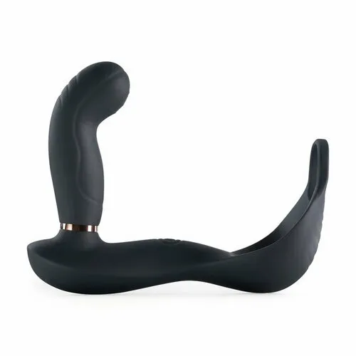 Male Sex Toys Lurevibe 7 Vibrating Pulsating Balls Teasing Butt Plug with Cock Ring