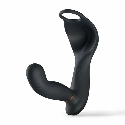 Male Sex Toys Lurevibe 7 Vibrating Pulsating Balls Teasing Butt Plug with Cock Ring