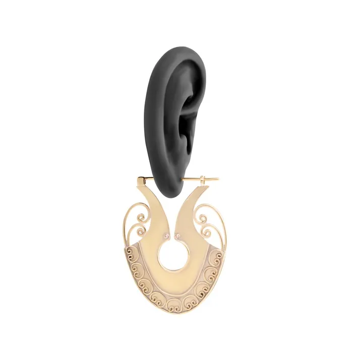 14g Greek Amphora Brass Earrings Price Per 2 Painful Pleasures Vibrators