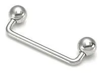 16g 90 Stainless Steel Surface Barbell Painful Pleasures Dildos