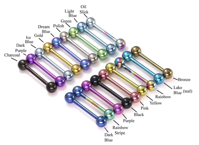 16g Titanium Straight Barbell Externally Threaded Painful Pleasures Female Sex Toys