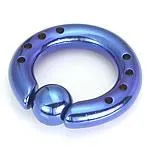 6g Industrial Captive bead ring with Drilled Holes Painful Pleasures Male Sex Toys 6g Industrial Captive bead ring with Drilled Holes Painful Pleasures Male Sex Toys