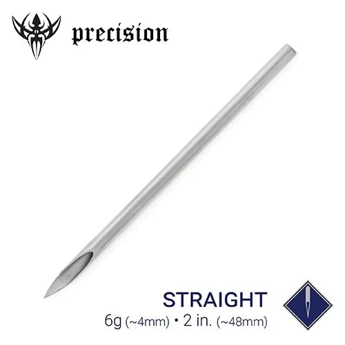 6g Sterilized 2 Body Piercing Needles Box of 25 Precision Needles Female Sex Toys