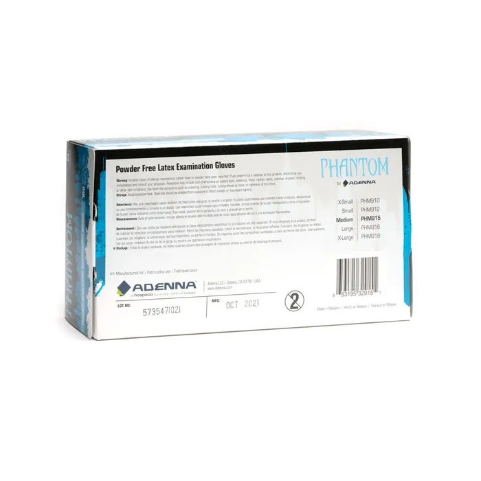 Adenna Anal Black Phantom Medical Latex Gloves Box of 100