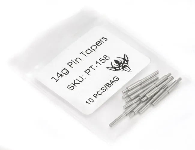 Anal 16g Disposable Stainless Steel Pin Taper for Internally Threaded or Threadless Jewelry Price Per 1 Pierced Tools