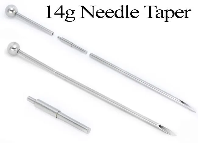 Anal 16g Disposable Stainless Steel Pin Taper for Internally Threaded or Threadless Jewelry Price Per 1 Pierced Tools