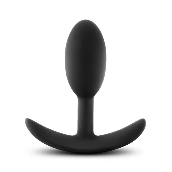Anal Adventures Slim Vibra Weighted Plug Small Blush Male Sex Toys