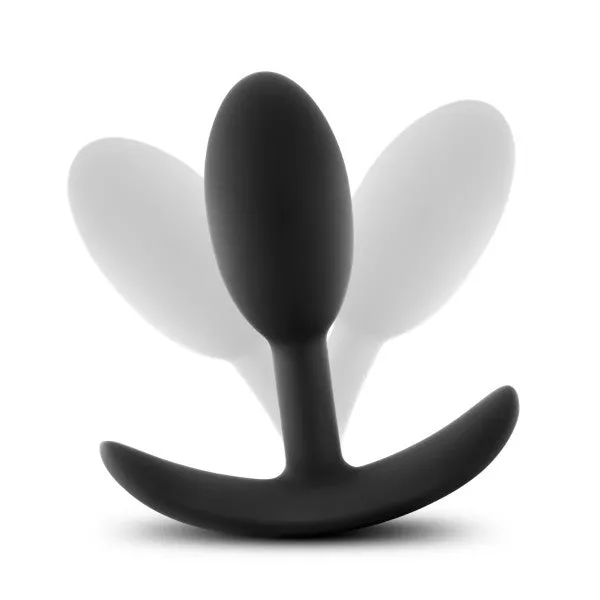 Anal Adventures Slim Vibra Weighted Plug Small Blush Male Sex Toys