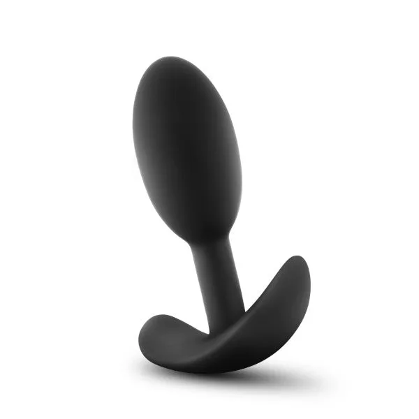 Anal Adventures Slim Vibra Weighted Plug Small Blush Male Sex Toys