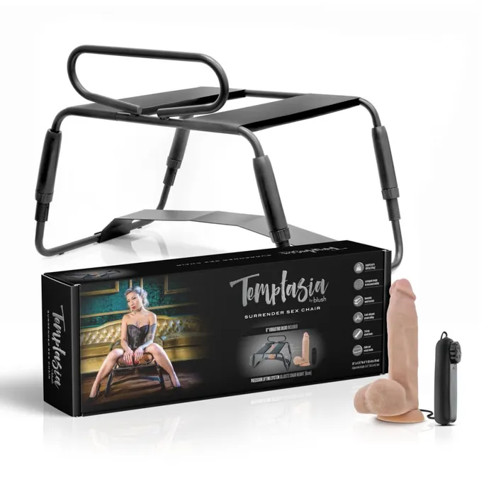 Anal blush Surrender Sex Chair with 8 Inch Vibrating Dildo