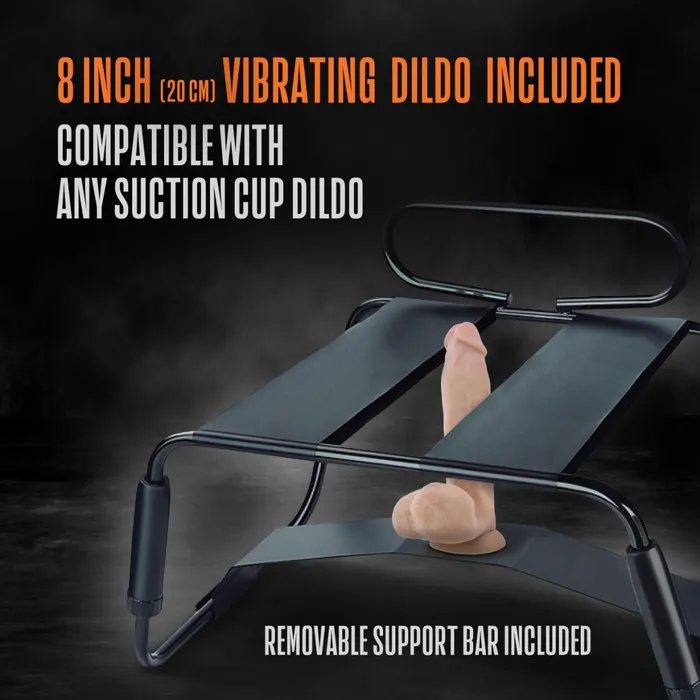 Anal blush Surrender Sex Chair with 8 Inch Vibrating Dildo
