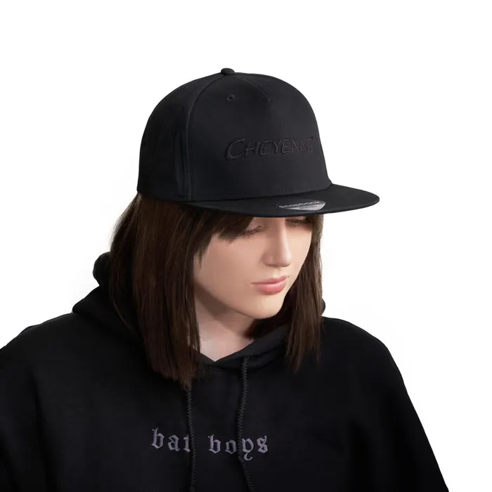 Anal Cheyenne Cheyenne Flat Brim Snapback Hat Black