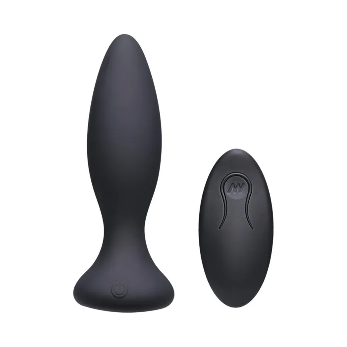 Anal Doc Johnson Enterprises APlay Vibe 475 Beginner Silicone Rechrgeable Anal Plug wRemote