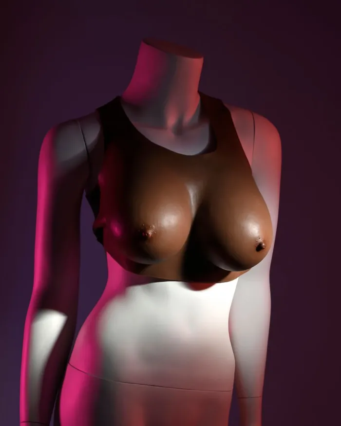Anal Evolved Novelties Gender X Wearable Silicone D Cup Breasts Chocolate Anal Evolved Novelties Gender X Wearable Silicone D Cup Breasts Chocolate