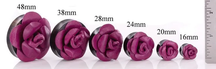 Anal Georgia OKeeffe Leather Flower Double Flare Horn Plug Price Per 1 Elementals Organics