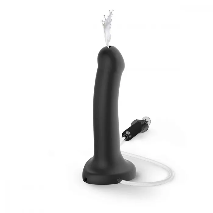 Anal Lovely Planet StrapOnMe 75 Inch Silicone Squirting Cum Dildo Black